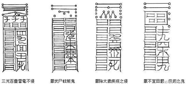 符篆｜《太上秘法镇宅灵符》七十二道镇宅灵符详解，带描法