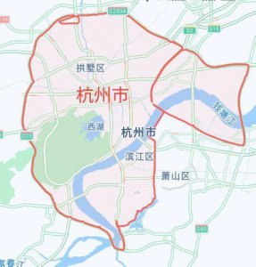 ​杭州市西湖钱塘萧山富阳临平区临安余杭桐庐县货车限行路段区域图