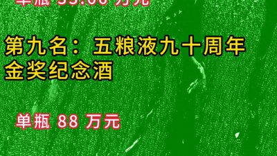 ​我国最贵的十款酒排名，看看你都知道几个？#白酒